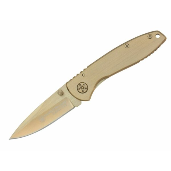 Smith & Wesson Messer Executive gold Taschenmesser 7Cr17 Stahl