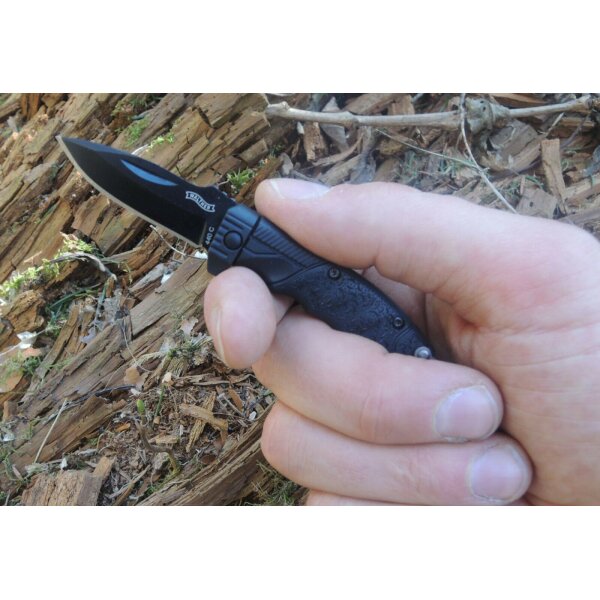 Walther Micro PPQ Messer Mini Taschenmesser 440C Stahl Schlüsselanhänger