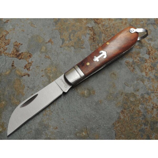 Albainox Messer Taschenmesser Bootsmesser Graft Knife Holzgriff Ankermotiv