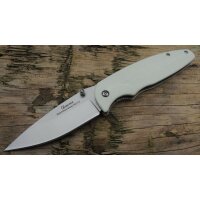 Albainox WHITE SPIN Messer Taschenmesser 3Cr13 Stahl G10...