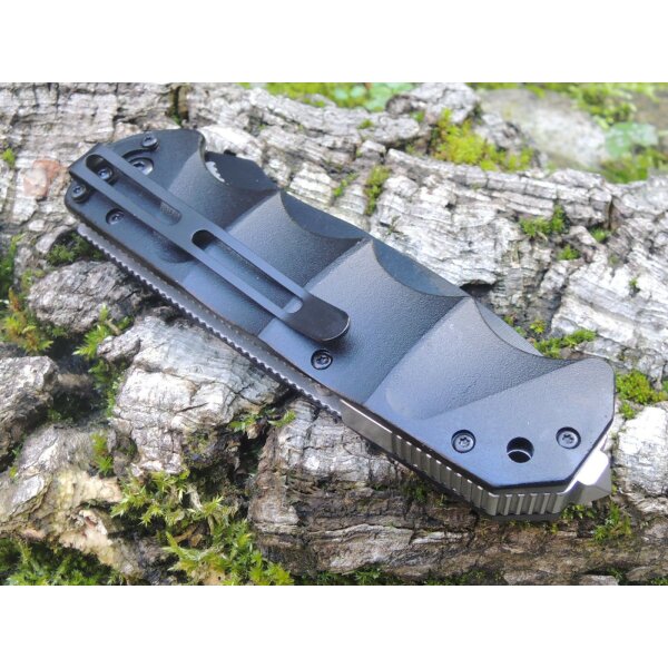 Böker Magnum Black Spear II Messer Taschenmesser Two Hand 440 Stahl 01RY248