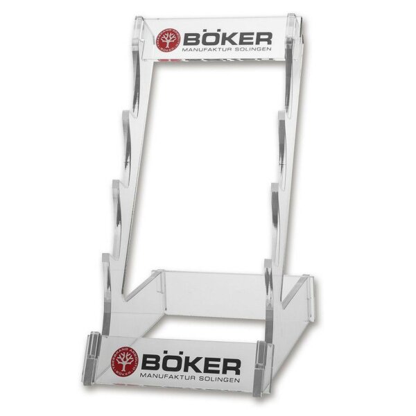 Böker Messer Acryldisplay Messerständer Messersteller für 4 Messer Fahrtenmesser 099947