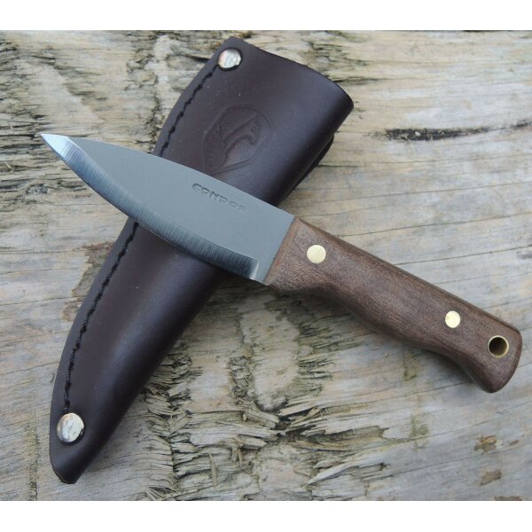 Condor Mini Bushlore 1075 Holz Braun inkl. Lederscheide