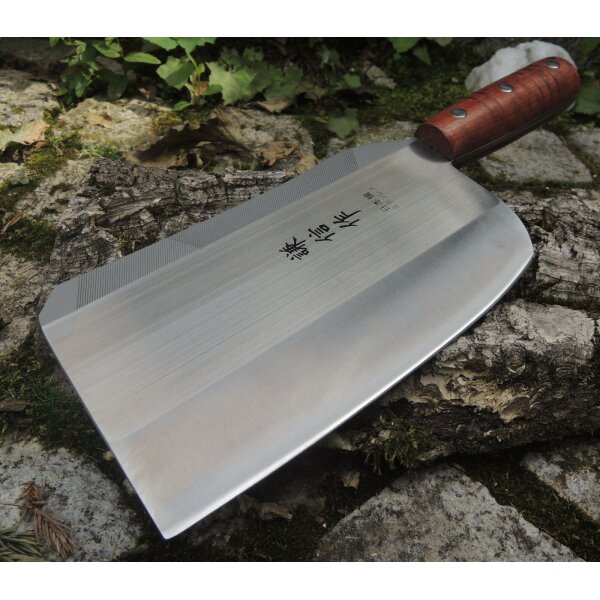 Haller Chinesisches Küchenmesser Kochmesser Fleisch-, Fischmesser etc. Holzgriff