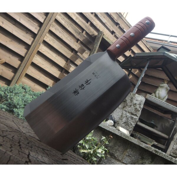 Haller Chinesisches Küchenmesser Kochmesser Fleisch-, Fischmesser etc. Holzgriff