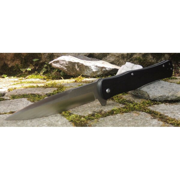 Haller Messer XXL Taschenmesser 440 Stahl G10 Griff Linerlock Flipper