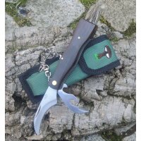Joker Pilzmesser Rostfreier Edelstahl Holz Braun