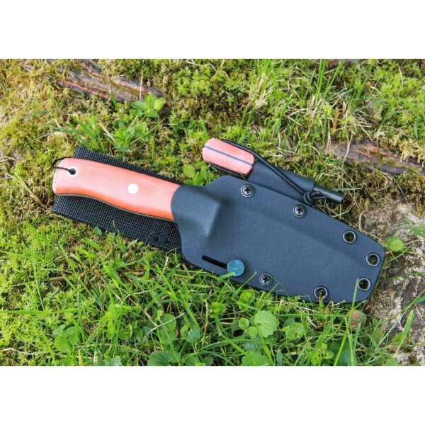 Joker Lynx N695 Micarta Orange inkl. Feuerstarter Paracord Kydexscheide