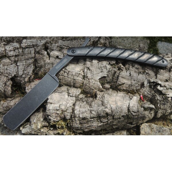 Rough Ryder Rider Straight Razor grey Messer Taschenmesser Vollmetall