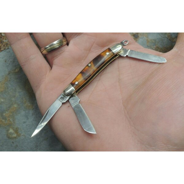 Rough Rider Tiny Stockman Mini Messer Schlüsselanghänger 3 Klingen