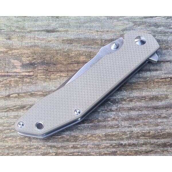 Sanrenmu Messer 9001LTC-SF1 Tanto Taschenmesser 12C27 Stahl G10 Kugellager