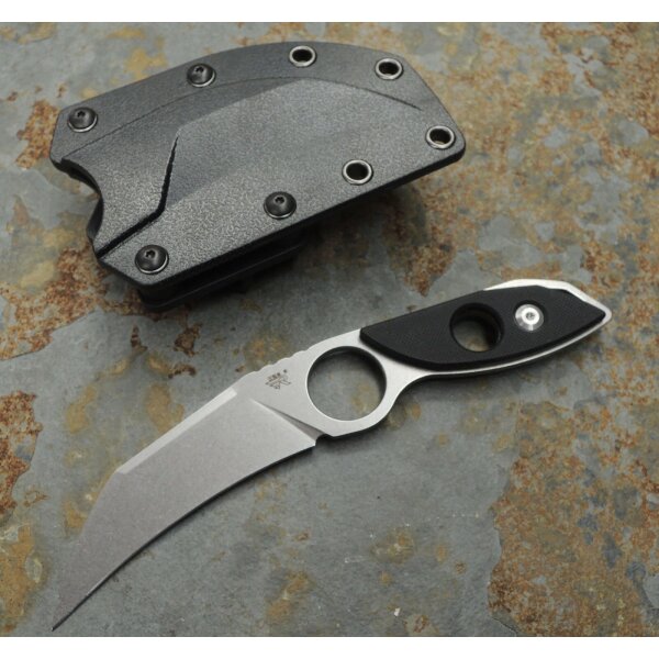 Sanrenmu Outdoormesser S615 Messer EDC 8Cr14MoV Stahl G10 Griff ABS Scheide