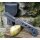 S-Tec Cleaver XXL Taschenmesser Messer 440 Stahl stonewashed + Tasche 30 cm