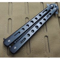 Albainox Kamm im Balisong Butterfly Stil schwarz 02155