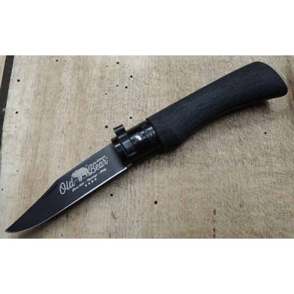 Antonini Old Bear All Black Messer Taschenmesser schwarz 420 Stahl versch. Gr. Größe XS - 01OB028
