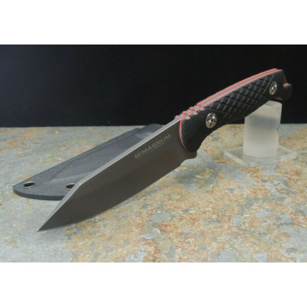 Böker Magnum Life Knife Bushcraft Outdoormesser 440 Stahl Kydexscheide G10 Griff 02MB201