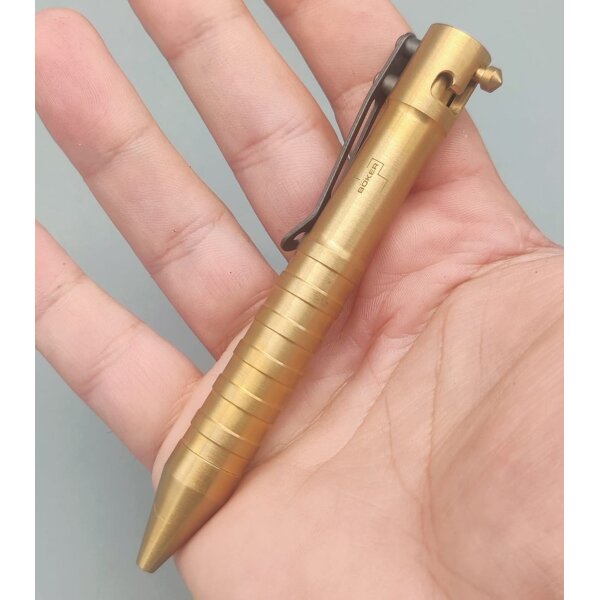 Böker Plus Tactical Pen K.I.D. cal .50 BRASS Messing Stift Kugelschreiber 09BO063
