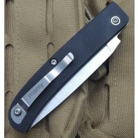 Manly Comrade Black Slip Joint Messer D2 Stahl G10 Griff Taschenmesser 01ML001