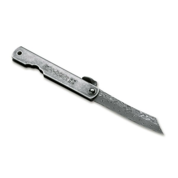 Higo Kinzoku Damascus Damast Taschenmesser Damastmesser Friction Folder