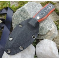 J&V Hobbit Micarta Naranja Negra Black / Red 4116...