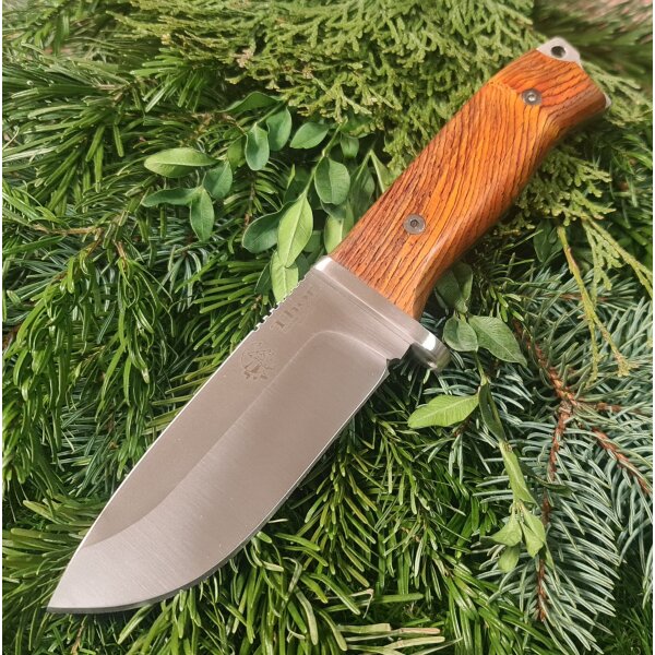 J&V Forester Knives Thor Cocobolo Outdoor Jagdmesser MoVa 58 Stahl Lederscheide