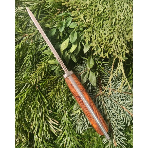 J&V Forester Knives Thor Cocobolo Outdoor Jagdmesser MoVa 58 Stahl Lederscheide