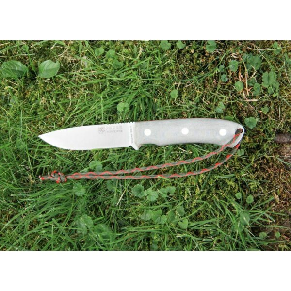 Joker Bushcrafter N695 Micarta Grün inkl. Feuerstarter Dangler Lederscheide
