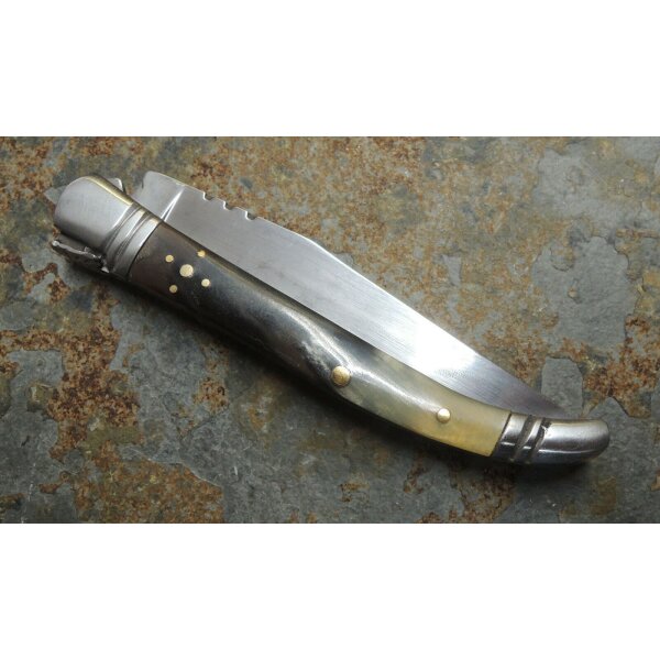 Laguiole Bull Horn Messer Brotzeitmesser Vespermesser Rinderhorn