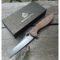 QSP Knife LOCUST QS117A Messer VG10 Stahl Leinen Micarta...
