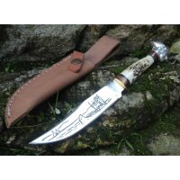 Rough Ryder Rider NATIVE FIXED BLADE Messer Knochengriff...
