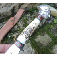 Rough Ryder Rider NATIVE FIXED BLADE Messer Knochengriff...