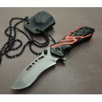 K25 KY-ONE Messer Mini Taschenmesser Neckknife 440 Stahl...