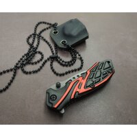 K25 KY-ONE Messer Mini Taschenmesser Neckknife 440 Stahl...