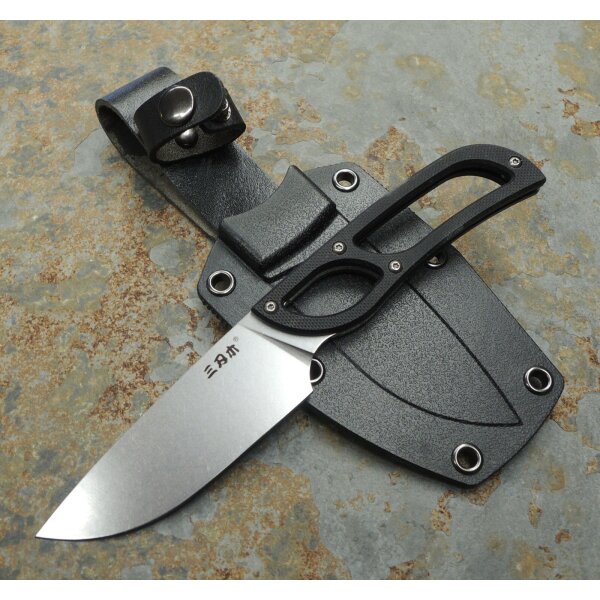 SanRenmu S628 Messer Fixed Blade 8Cr14MoV Stahl G10 ABS Scheide