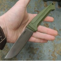 SanRenmu S708-1 oliv Messer Fixed Blade Outdoormesser...