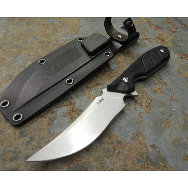SanRenmu S755 Messer Fahrtenmesser 8Cr13MoV Stahl G10 Griff ABS Scheide