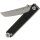StatGear POCKET SAMURAI Messer Schlüsselanhänger Mini Folder BLACK 440C Stahl