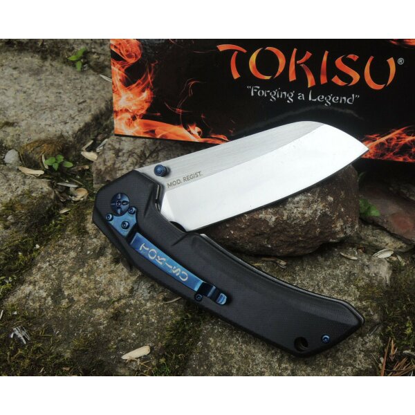 Tokisu Knives Messer Taschenmesser Folder 7Cr17 Stahl G10 / Carbon Griff