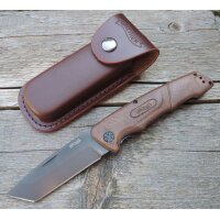 Walther Messer BWK 4 Blue Wood Knife Zweihandfolder 440C...
