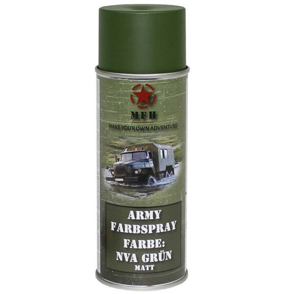 MFH BW Armee Army Sprühfarbe Farbspray Militärfarbe 400ml Sprühdose Spraydose NVA grün