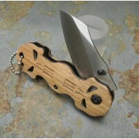 Albainox WOODEN SKULL Messer Taschenmesser Holzgriff Inox...
