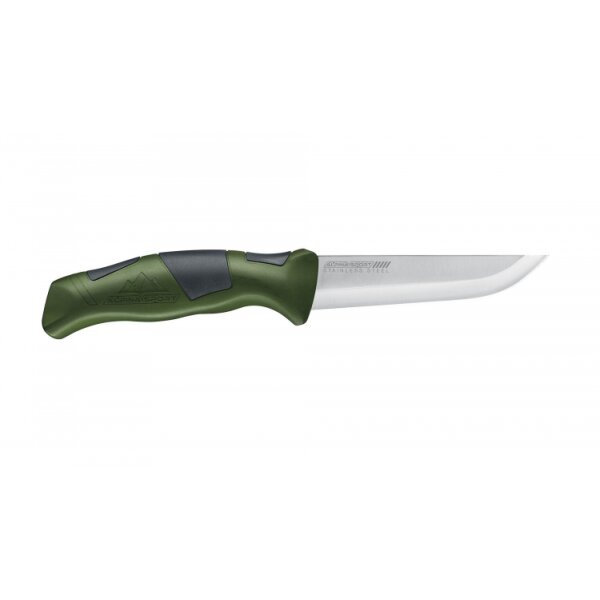 Alpina Sport ANCHO Allzweckmesser Fahrtenmesser Scheide 420 Stahl TPR 3 Farben Olive