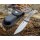 Böker Magnum ADVANCE CHECKERING DARK BRONZE Messer 440C Stahl Nylonetui 01RY303