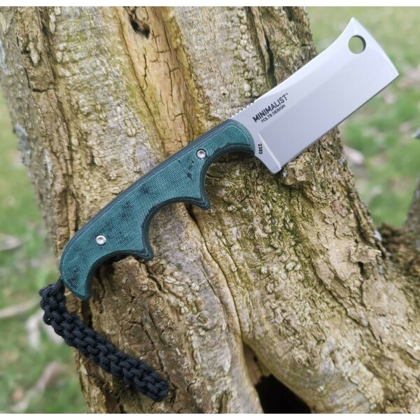 CRKT MINIMALIST CLEAVER Fahrtenmesser 5Cr15 Stahl Micarta Griff small fixed knife 02CR2383
