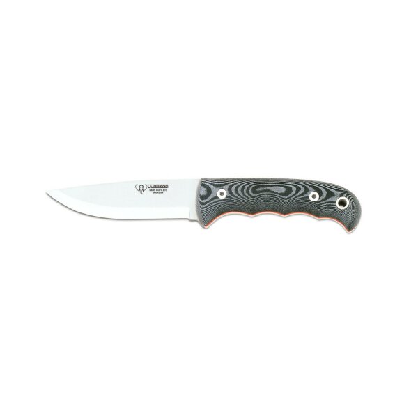 Cudeman Bushcraft N695 Micarta Schwarz inkl. Lederscheide