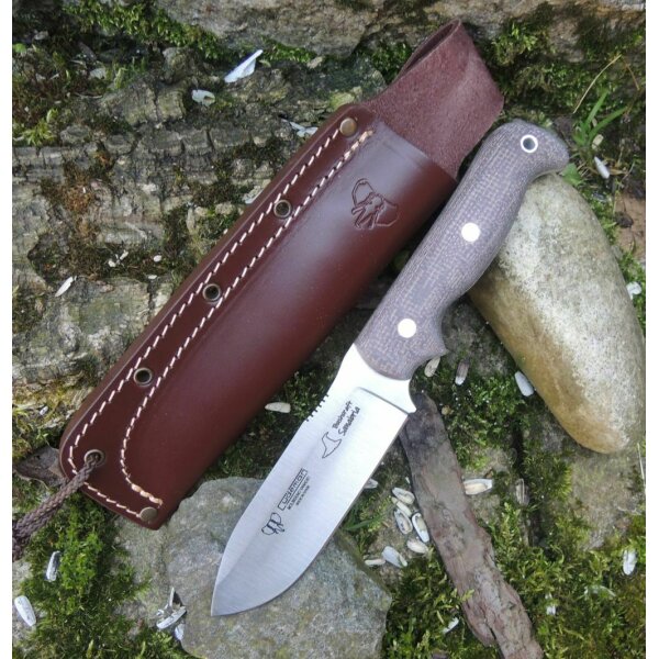 Cudeman Sanabria MoVa Micarta Braun inkl. Lederscheide