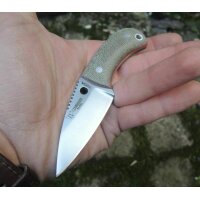 Cudeman Yoda N695 Micarta Grün inkl. Lederscheide