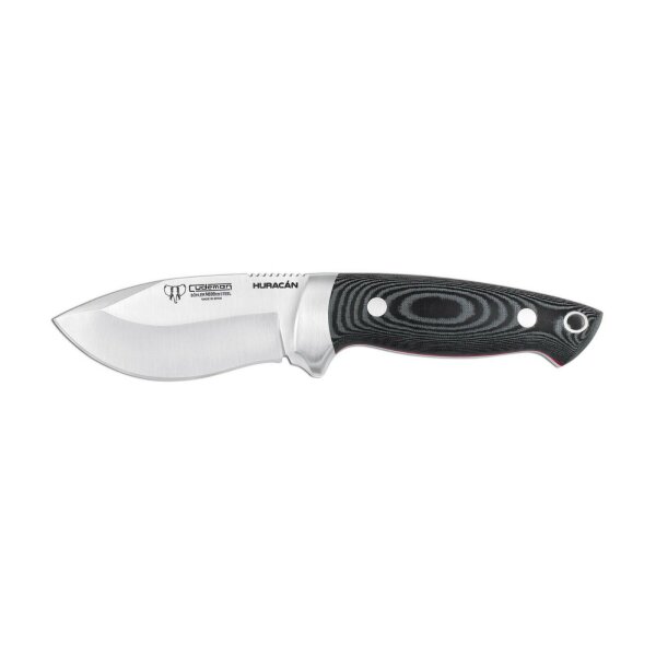 Cudeman Huracan N695 Micarta Schwarz inkl. Lederscheide