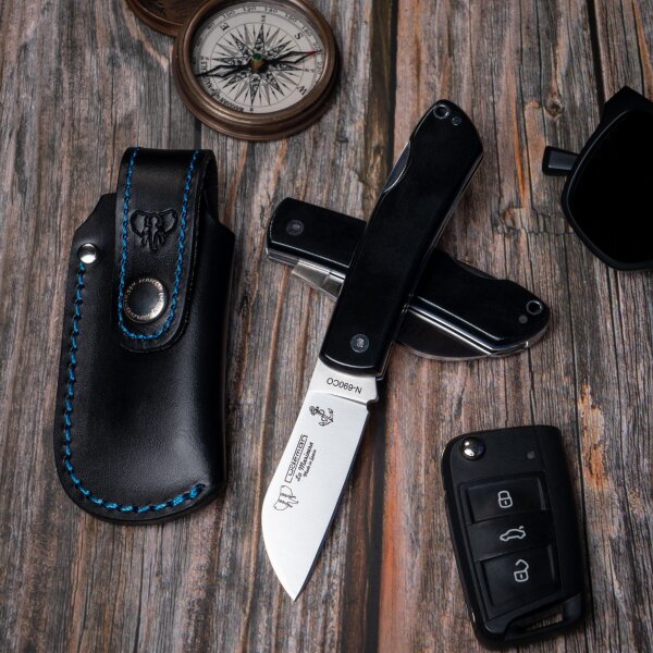 Cudeman La Marinera N690 Micarta Schwarz + Etui