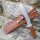 FOX Outdoor BW PARATROOPER Messer Outdoormesser Holzgriff Solide Lederscheide